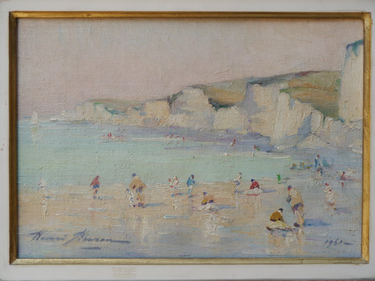 Beach Near Dieppe. Henri Buron (1880–1969)-photo-3