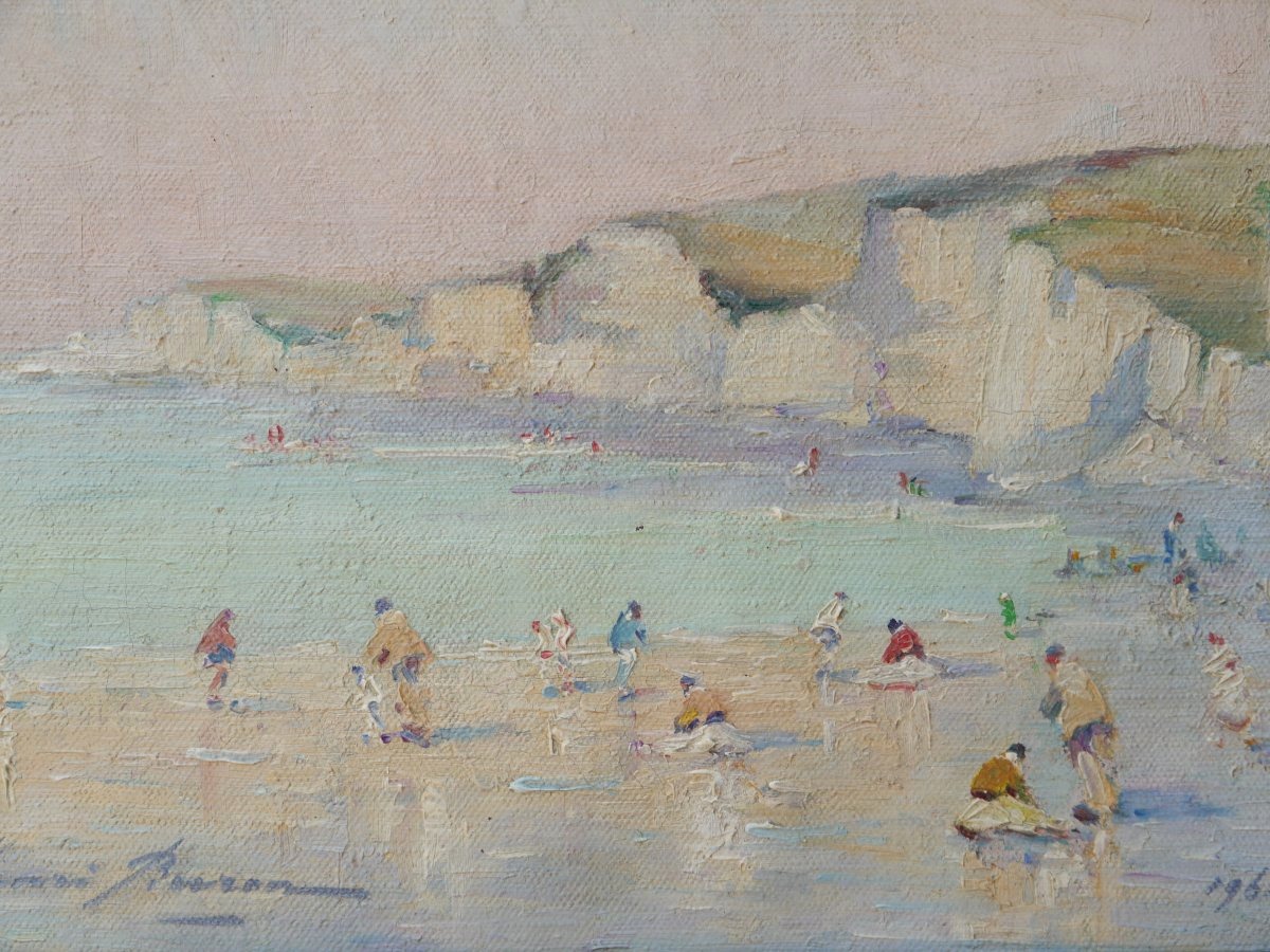 Beach Near Dieppe. Henri Buron (1880–1969)-photo-4
