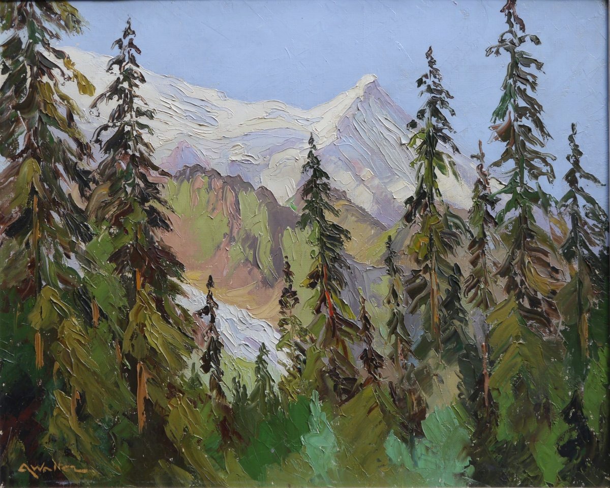 Chamonix, The Aiguille Du Goûter, By A. Walter, 20th Century. Mont Blanc.