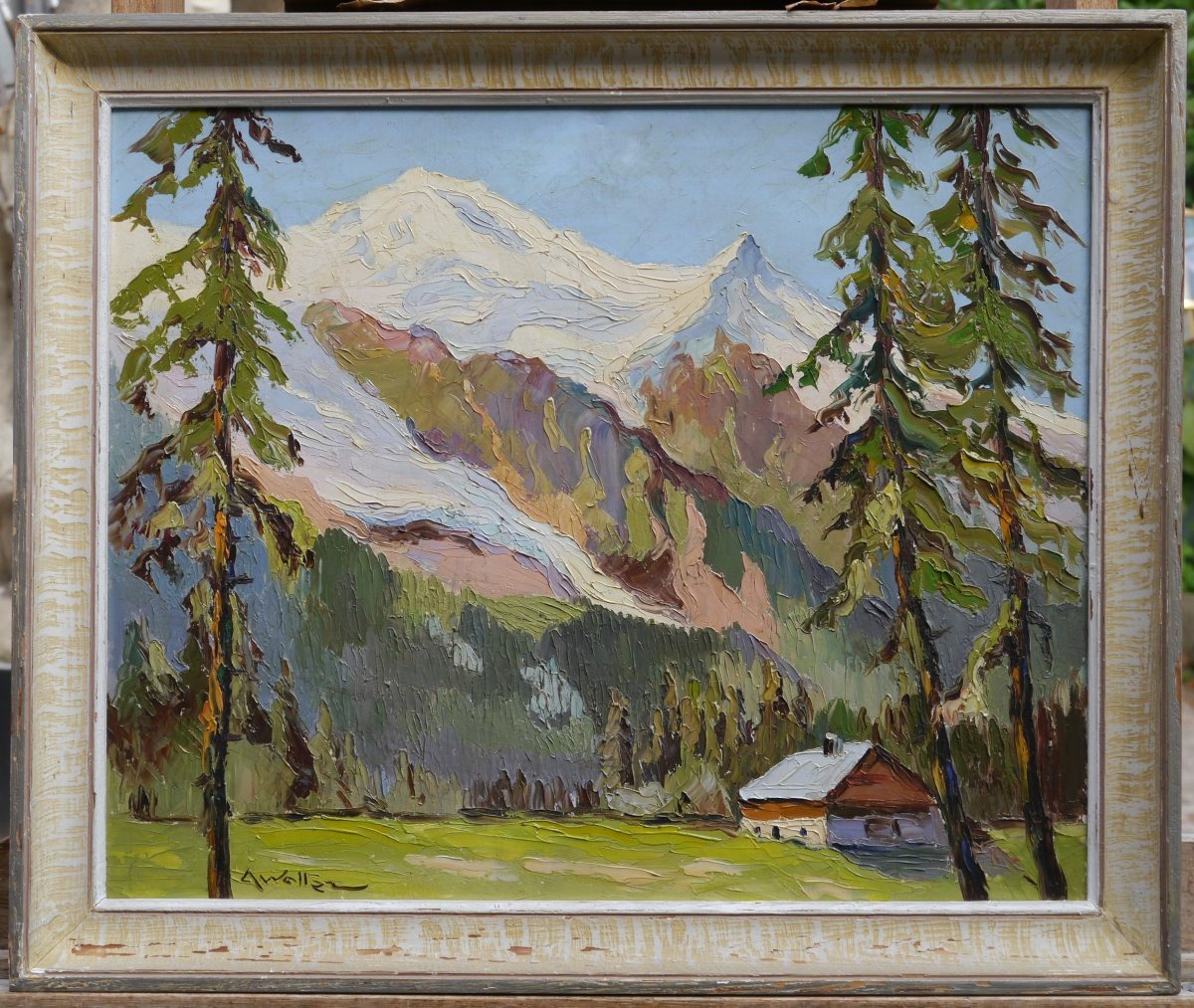Chamonix, Dôme Du Goûter, By A. Walter, 20th Century. Mont Blanc.-photo-2