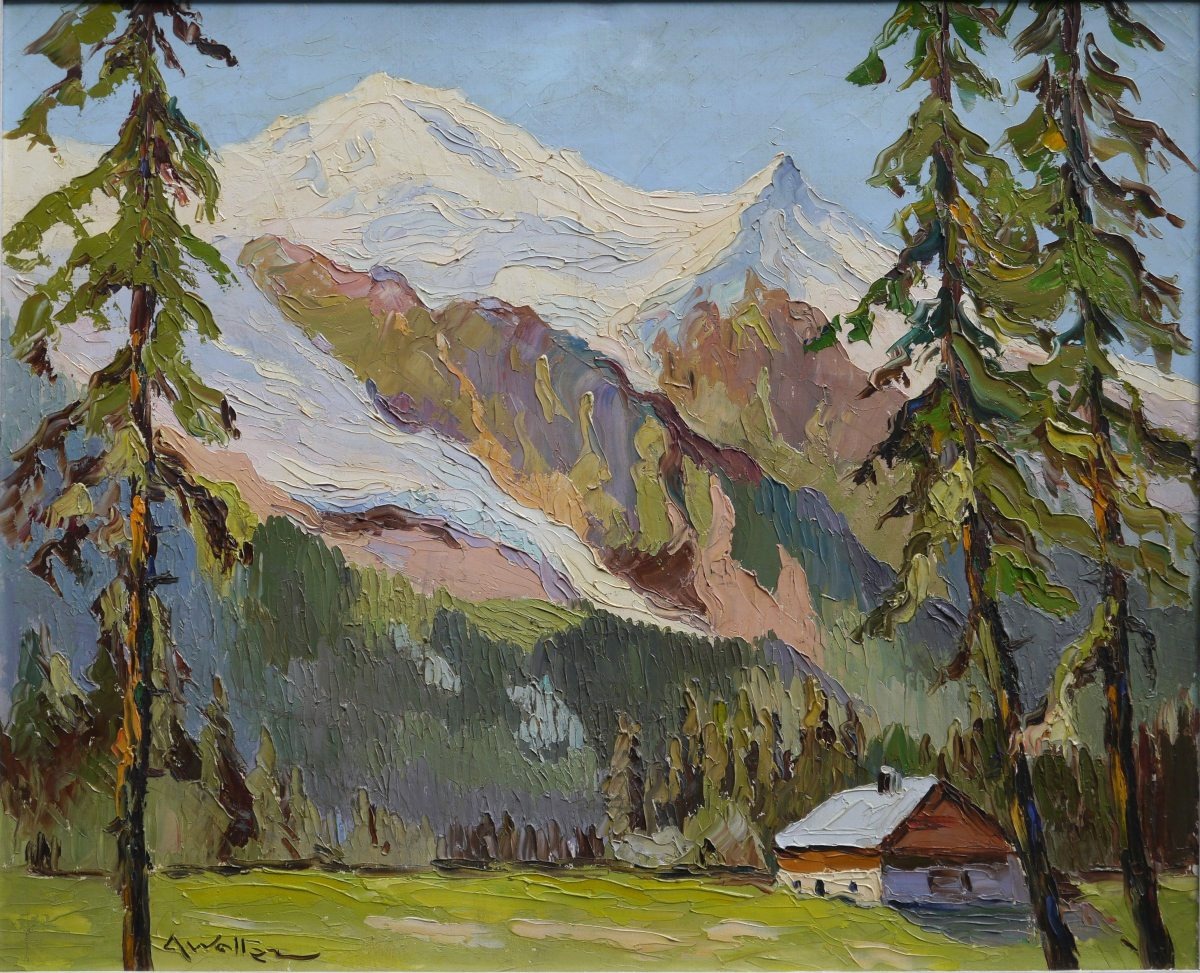 Chamonix, Dôme Du Goûter, By A. Walter, 20th Century. Mont Blanc.