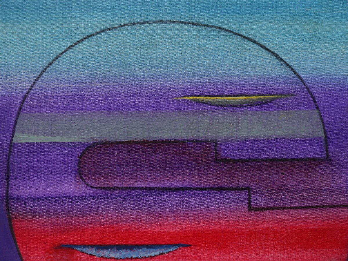 Charlotte Henschel (1892–1985). Abstract Composition, Ca. 1970-photo-1