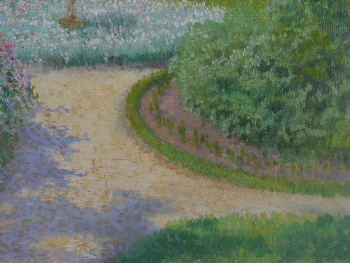 A Garden In Bloom, 1900. Jean Beauduin (1851–1916)-photo-6