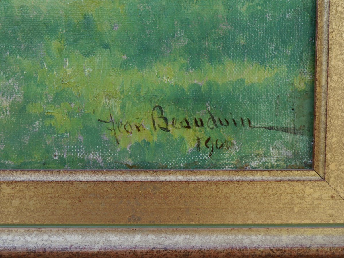 A Garden In Bloom, 1900. Jean Beauduin (1851–1916)-photo-7