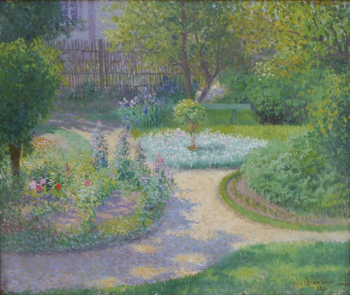 A Garden In Bloom, 1900. Jean Beauduin (1851–1916)