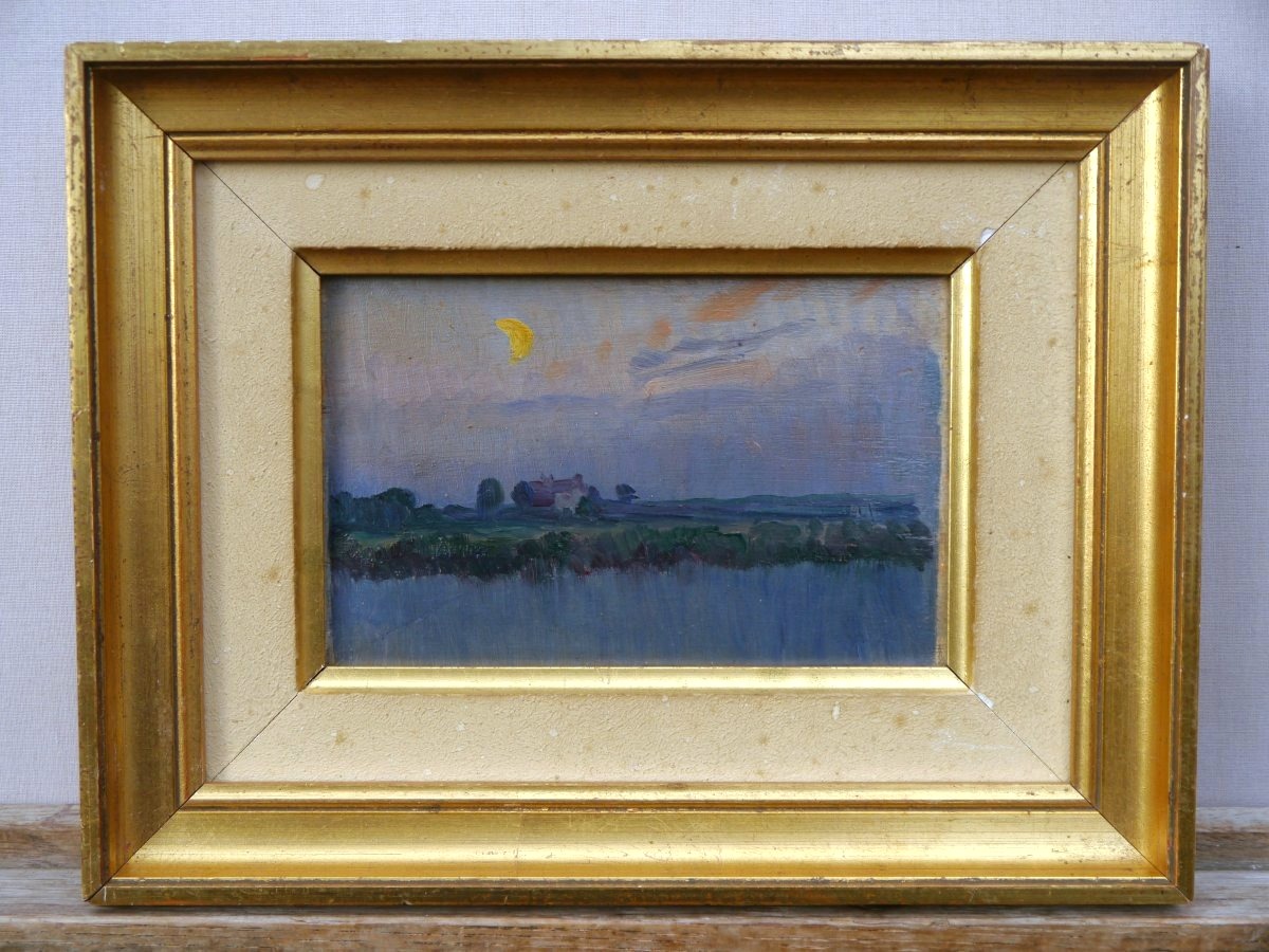 Paysage au clair de lune, La Roche Guyon 1910-photo-4