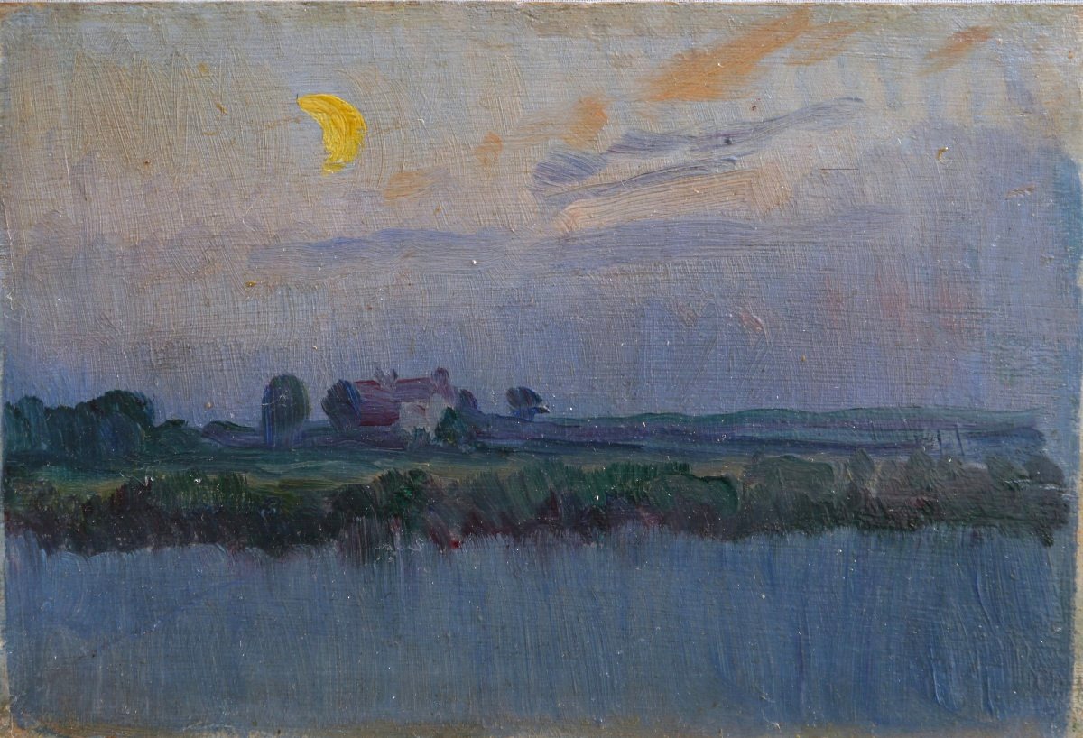 Paysage au clair de lune, La Roche Guyon 1910