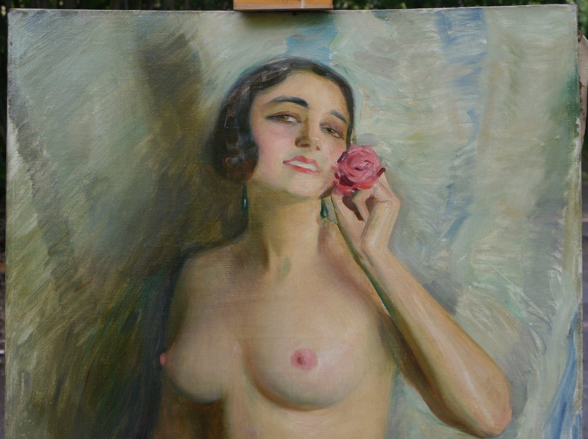 Henrique MEDINA (1901-1988). Femme dénudée, Paris 1924-photo-4