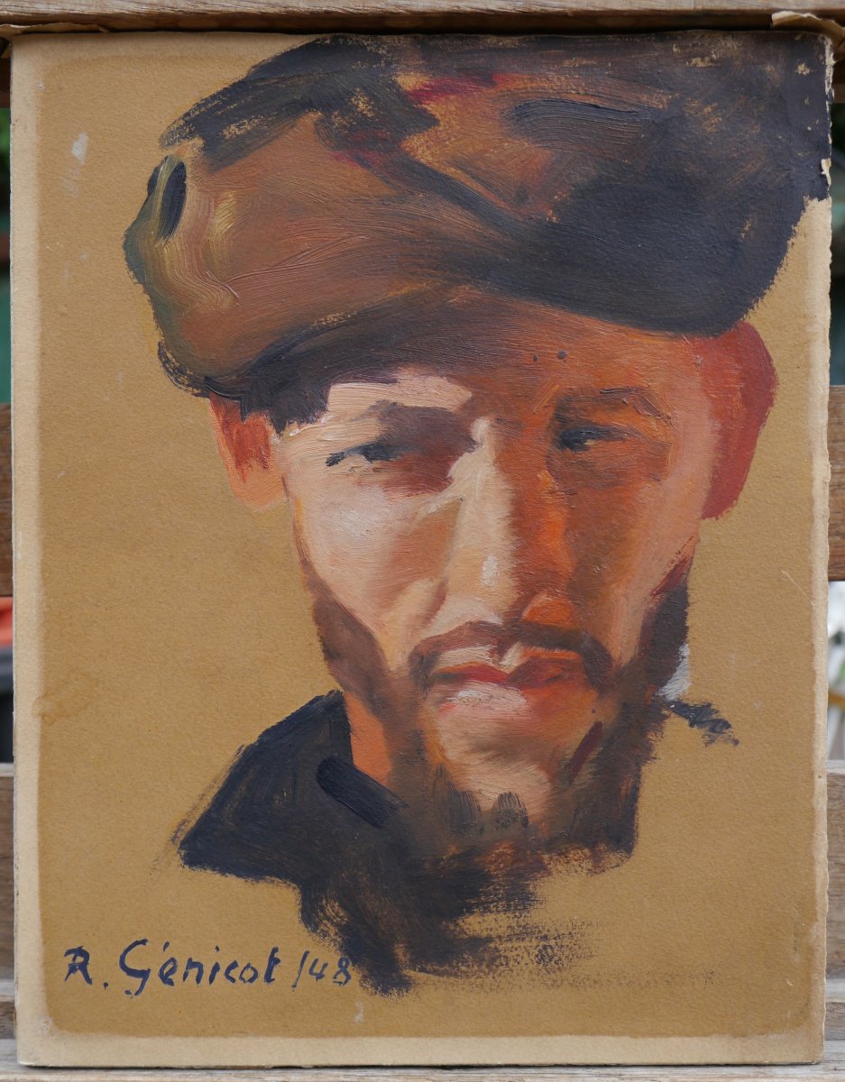 Robert GÉNICOT (1890-1981). Tête d'homme oriental-photo-2