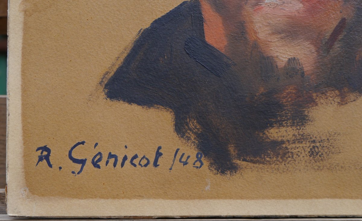 Robert GÉNICOT (1890-1981). Tête d'homme oriental-photo-2