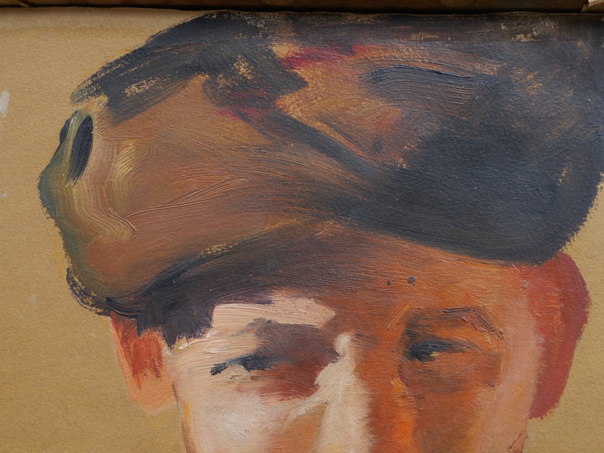 Robert GÉNICOT (1890-1981). Tête d'homme oriental-photo-3