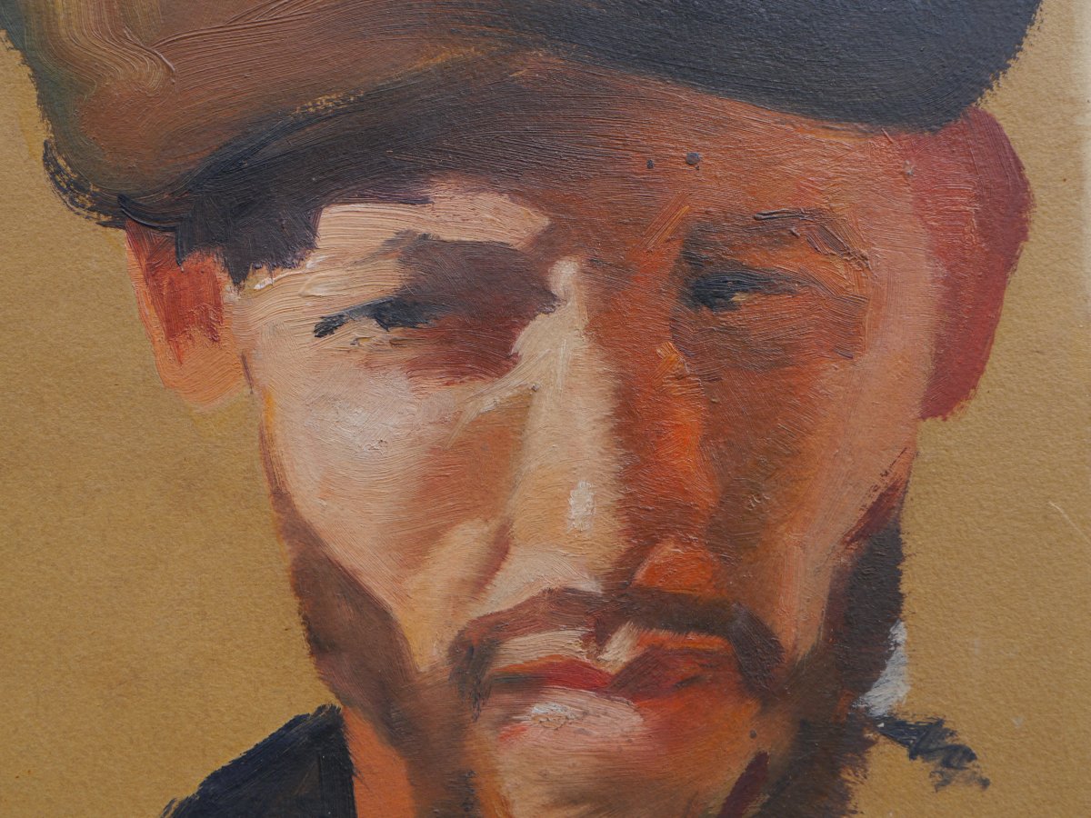 Robert GÉNICOT (1890-1981). Tête d'homme oriental-photo-4