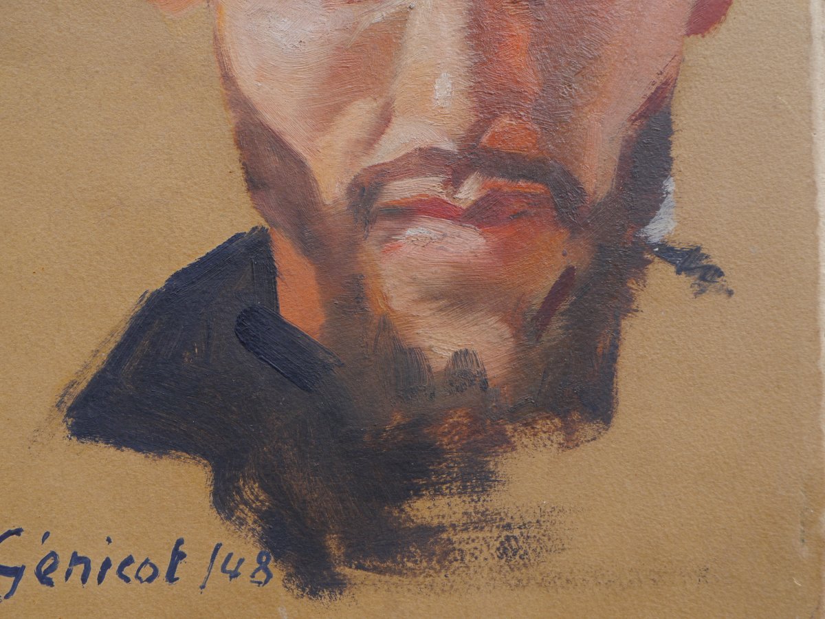 Robert GÉNICOT (1890-1981). Tête d'homme oriental-photo-6