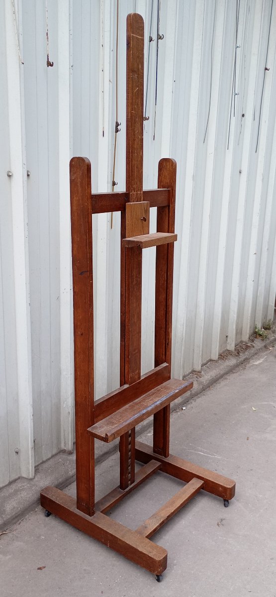 Antique Oak Rack-style Easel-photo-2