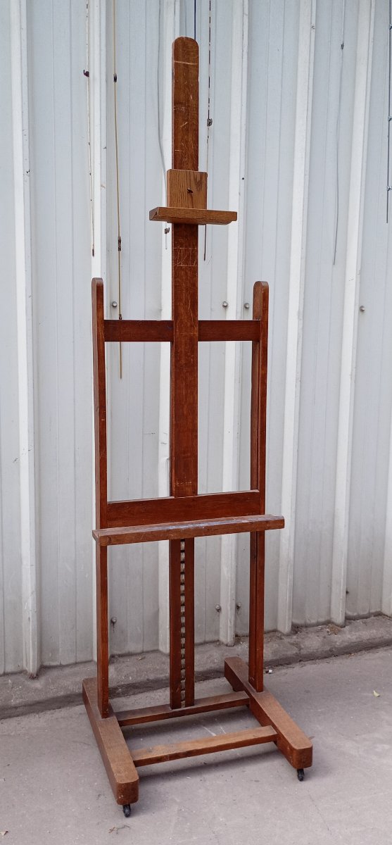 Antique Oak Rack-style Easel-photo-3