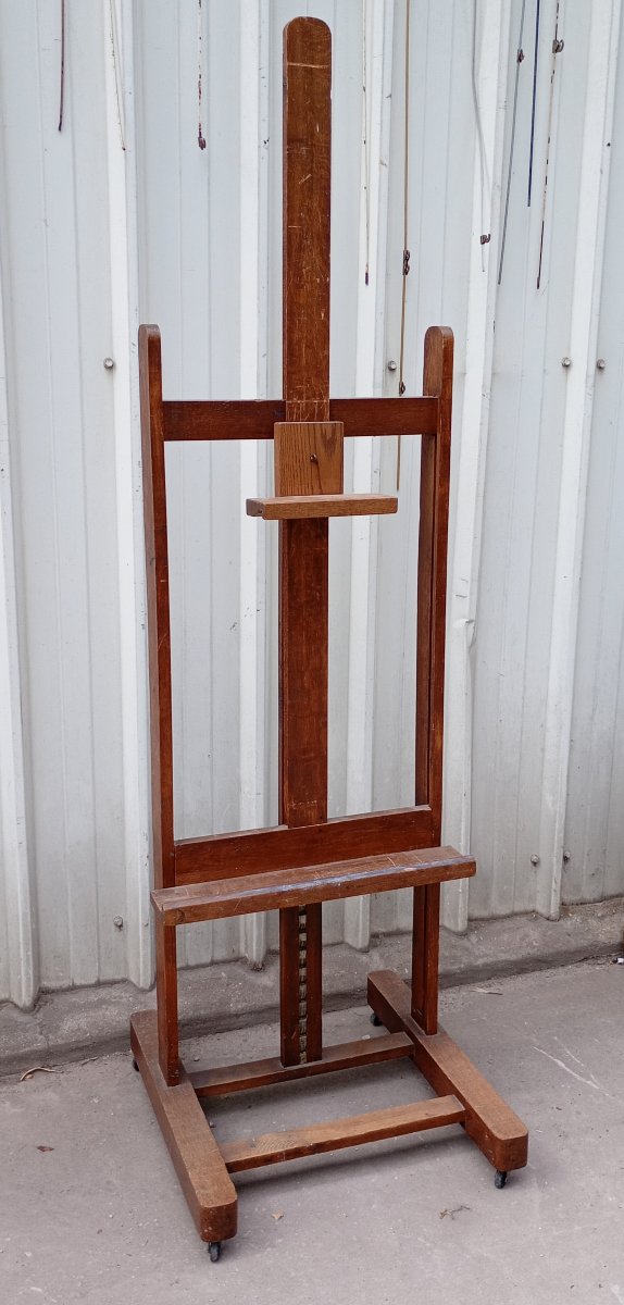 Antique Oak Rack-style Easel-photo-4