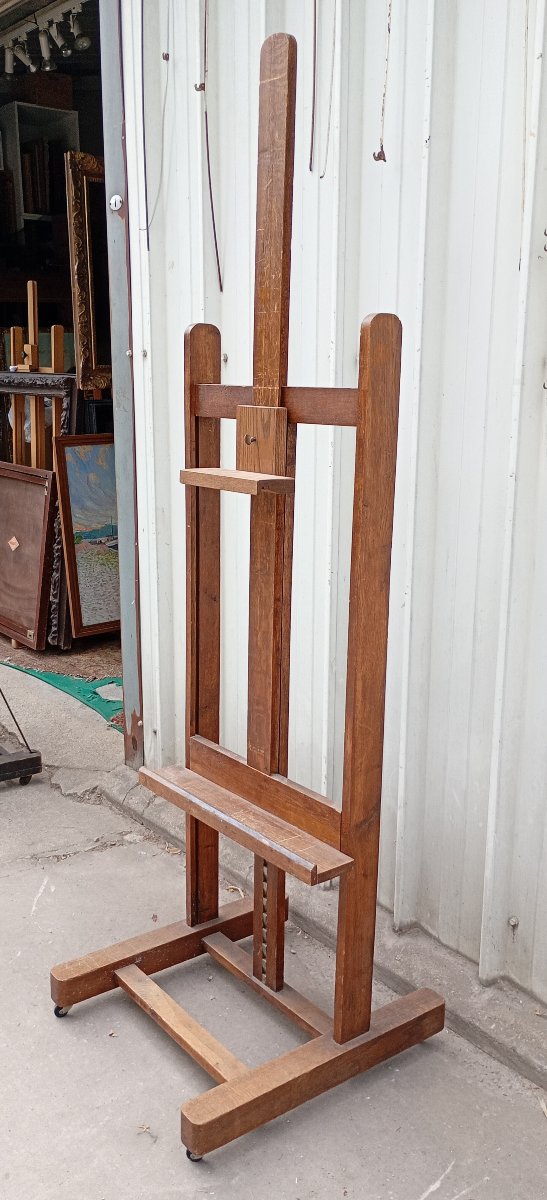Antique Oak Rack-style Easel-photo-3