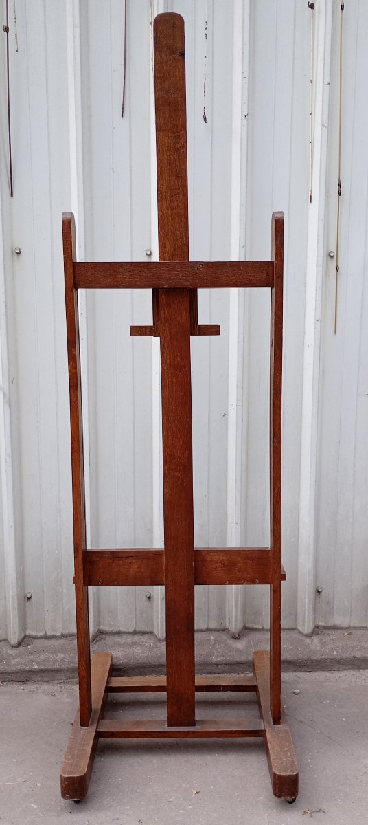 Antique Oak Rack-style Easel-photo-4