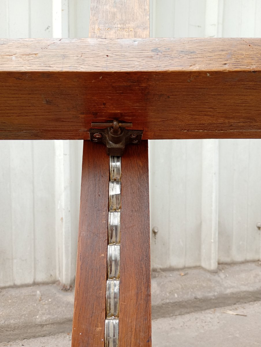 Antique Oak Rack-style Easel-photo-6
