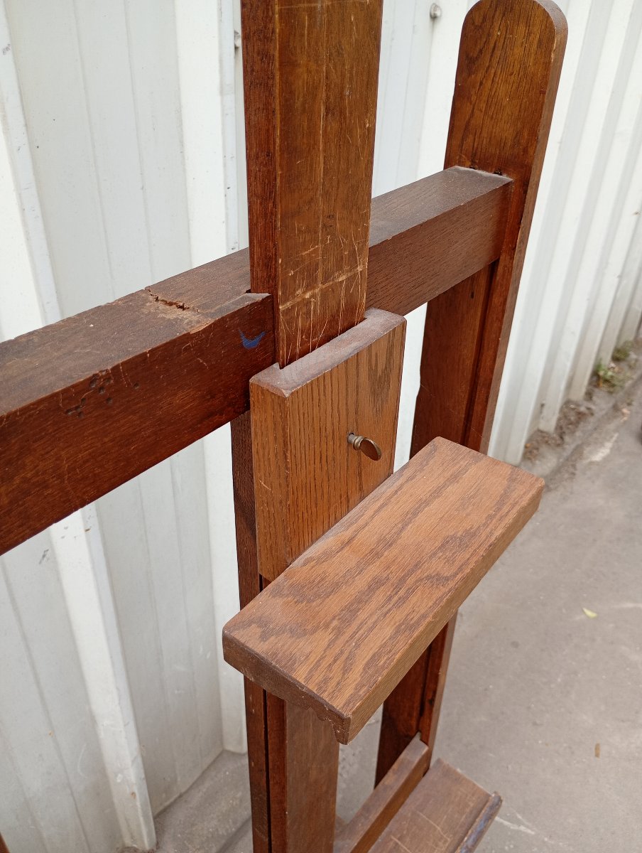 Antique Oak Rack-style Easel-photo-7