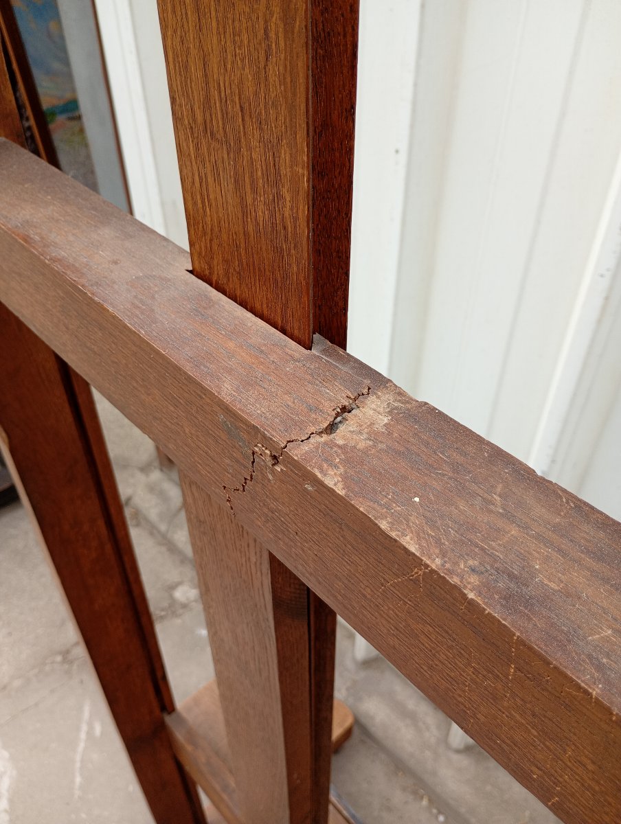 Antique Oak Rack-style Easel-photo-8