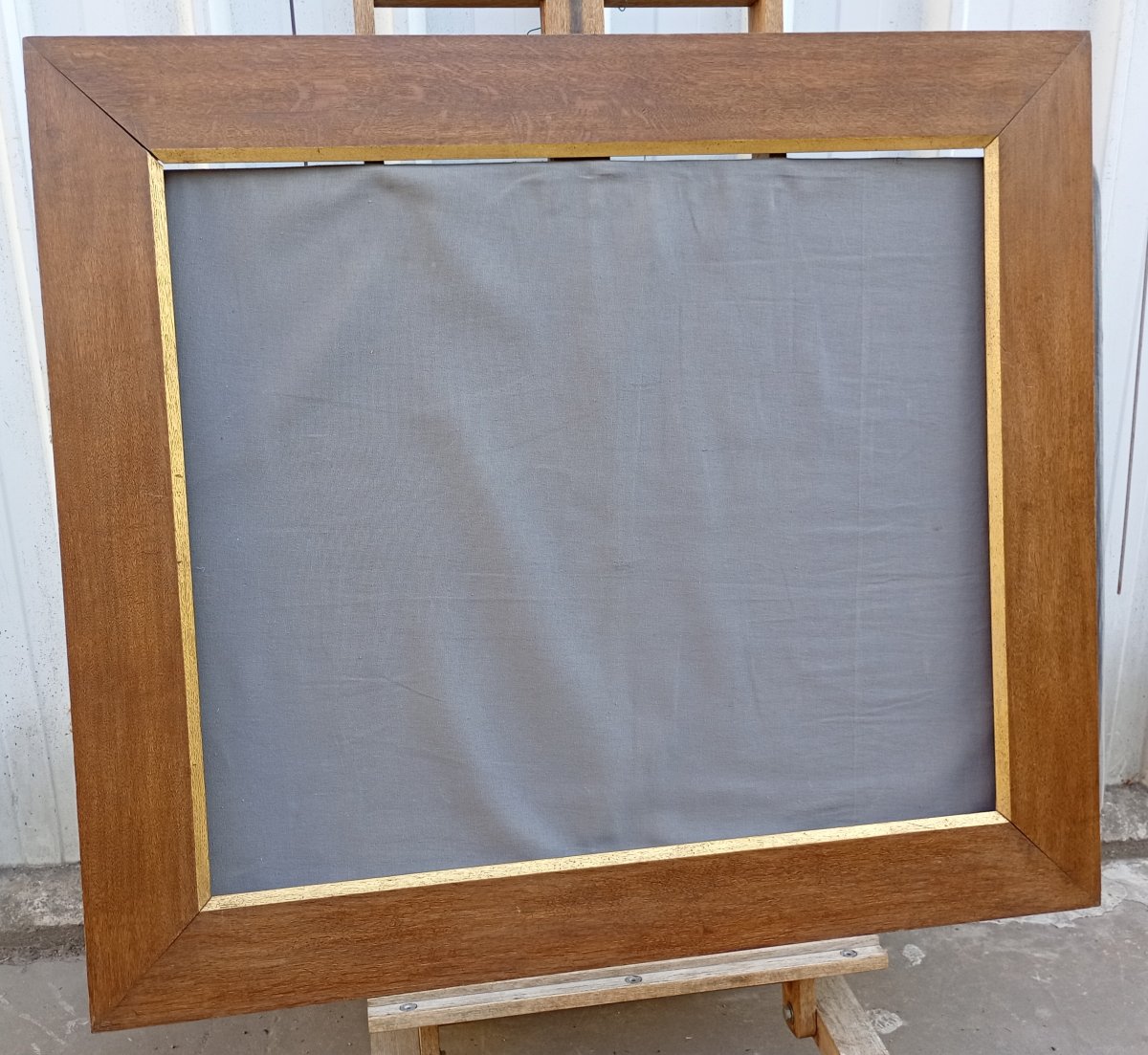 Large grand cadre bois chêne vue 95x81 cm-photo-3