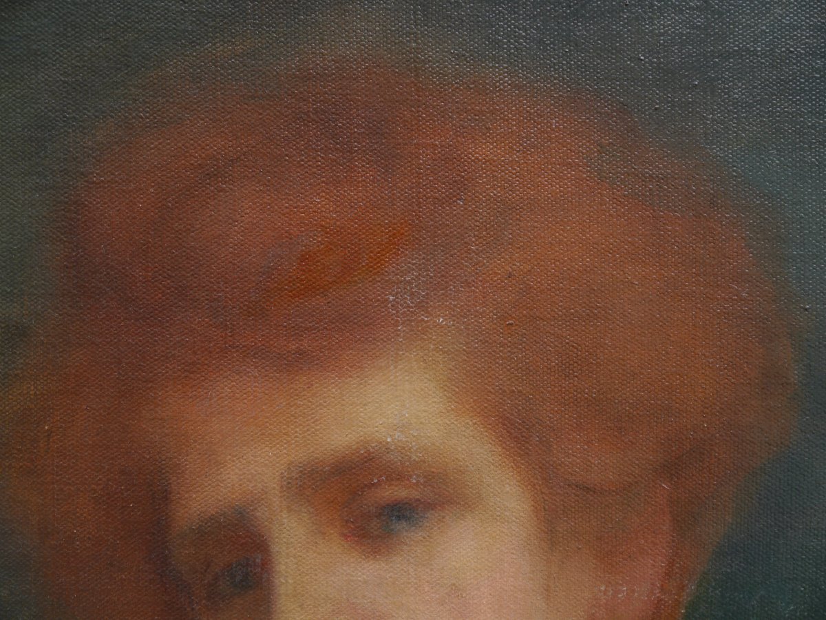 Portrait Of A Redheaded Woman, Early 20th Century-photo-4