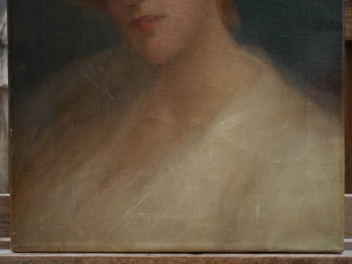 Portrait Of A Redheaded Woman, Early 20th Century-photo-3