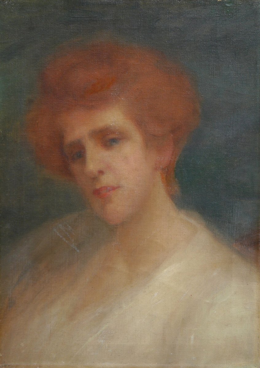 Portrait Of A Redheaded Woman, Early 20th Century