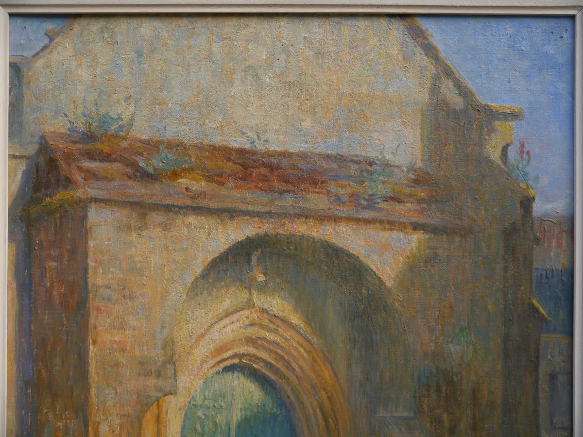 Woman In Front Of A Church Gate. Renée Flourens, 19th–20th Centuries-photo-3