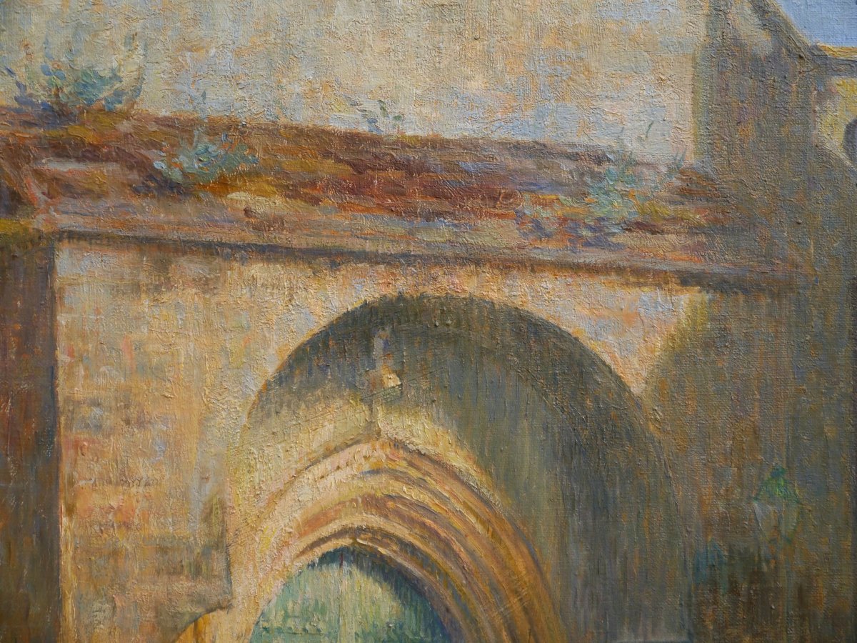 Woman In Front Of A Church Gate. Renée Flourens, 19th–20th Centuries-photo-2