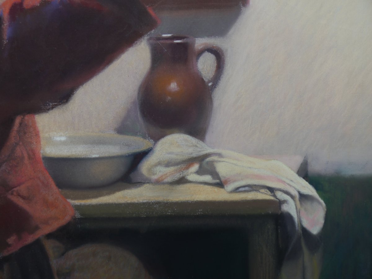 Firmin BAES (1874-1943). Femme à sa coiffure.-photo-2