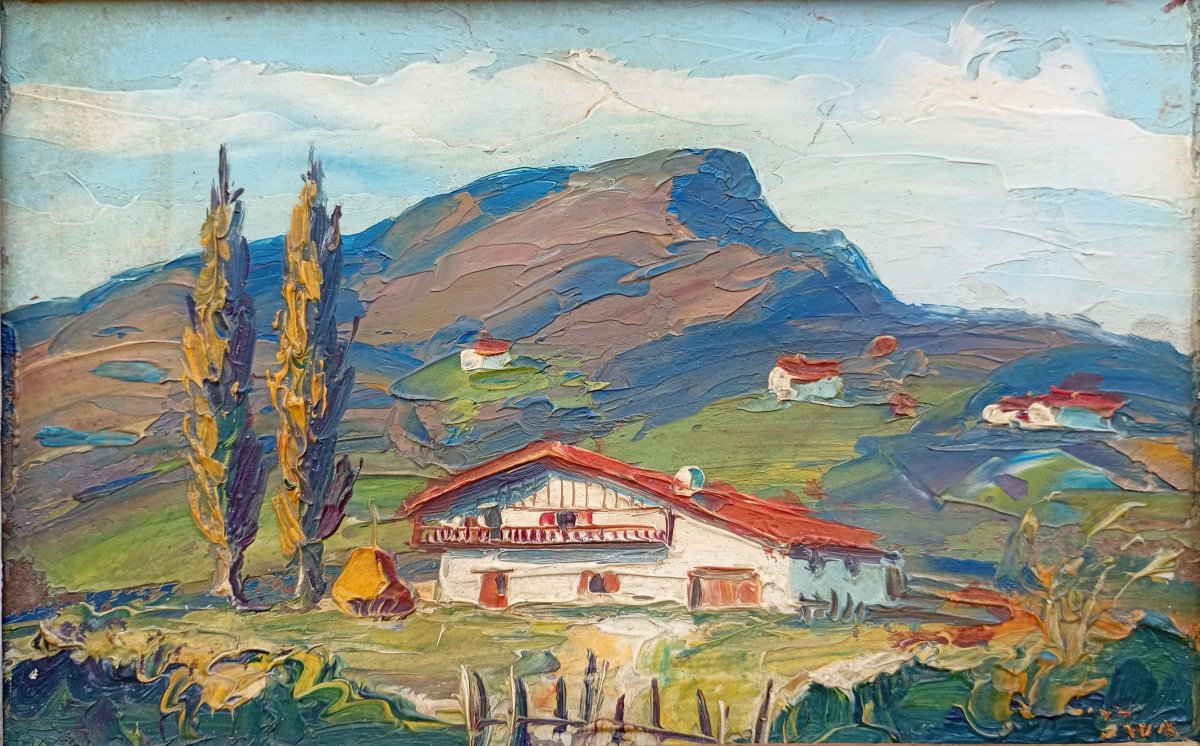 La Rhune pays basque.JIVA (1907-1974) Robert William JIVANOVITCH 