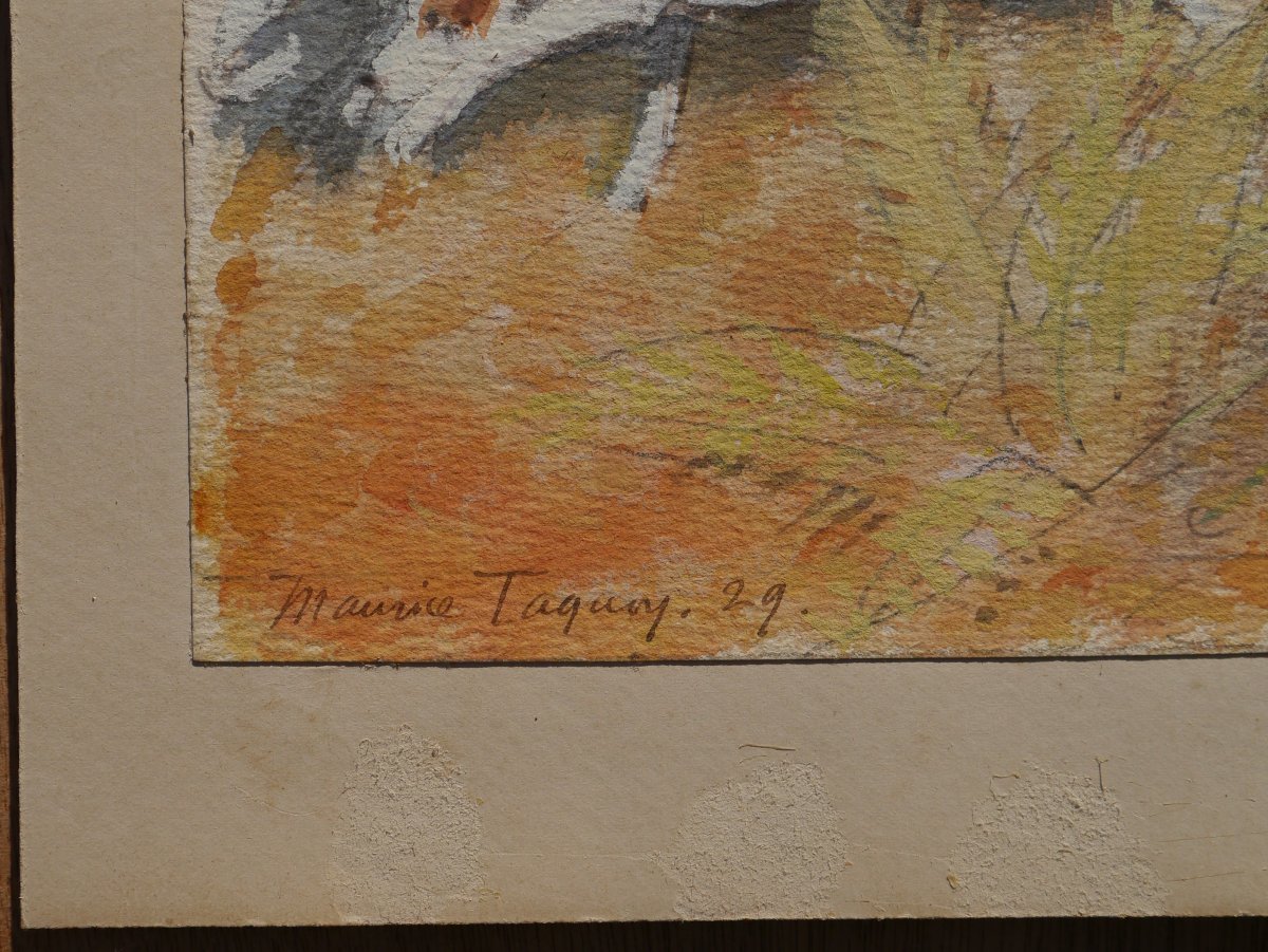 Maurice TAQUOY (1878-1952). Chasse à courre 1929-photo-6