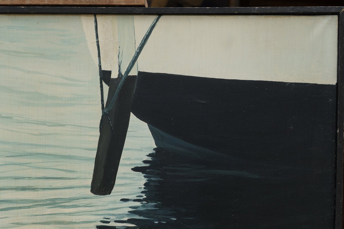 Marine à la palette du peintre. Jean-Nicolas Cornelius (1943-2021)-photo-3