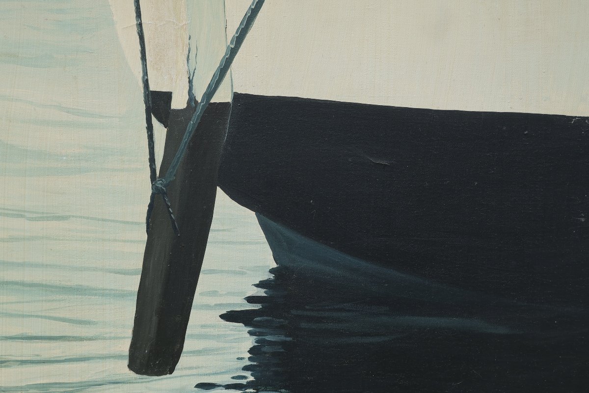 Marine à la palette du peintre. Jean-Nicolas Cornelius (1943-2021)-photo-4