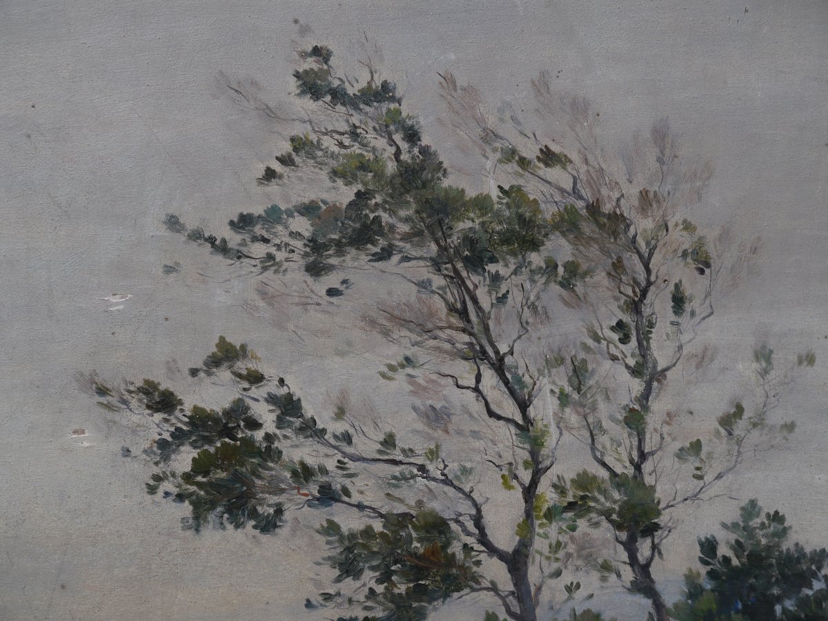 Landscape With Figures, Sologne. Charles Carlos-lefebvre (1853–1938)-photo-2