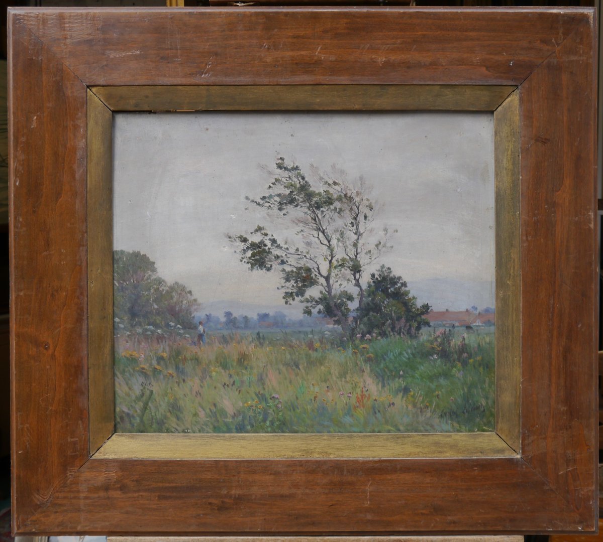 Landscape With Figures, Sologne. Charles Carlos-lefebvre (1853–1938)