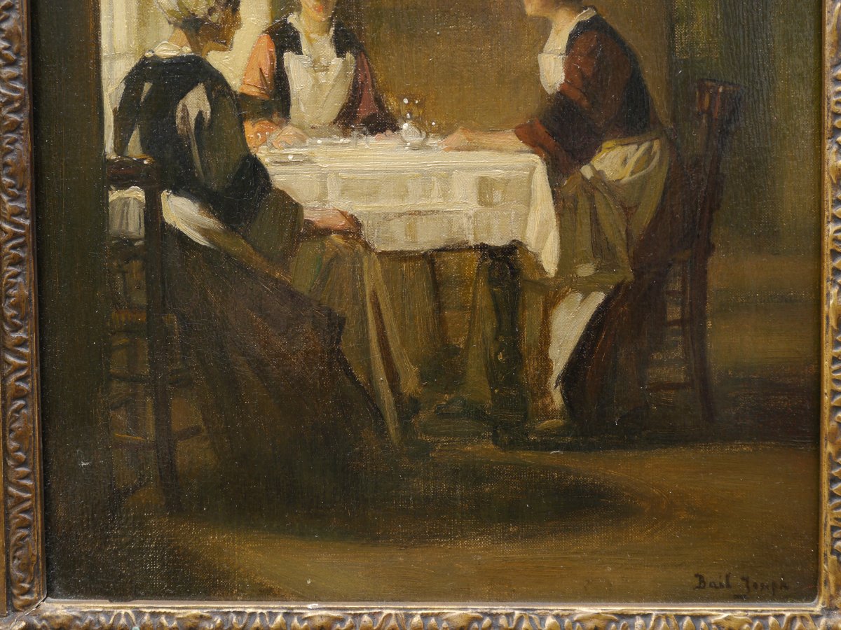 "the Conversation: Women Seated At A Table." Joseph Bail (1862–1921)-photo-4