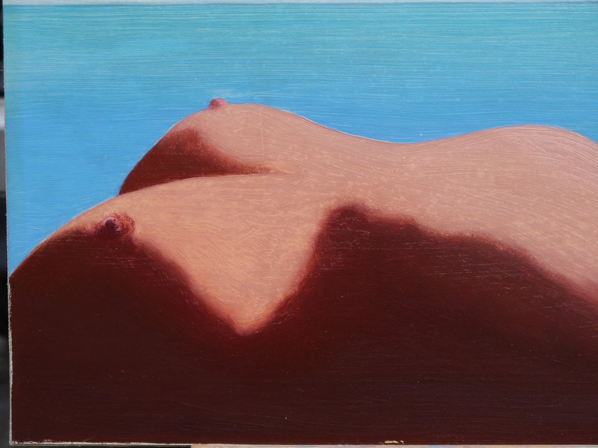 Plage en forme de buste de femme. Fred ZELLER (1912-2003)-photo-1