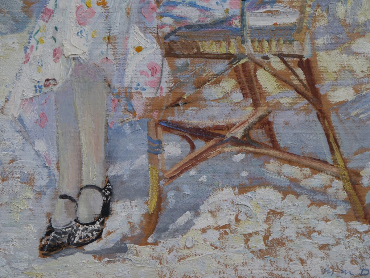 Woman With A Parasol, Bourdeau 1932. Marguerite Mary Darbour (19th–20th Century)-photo-6