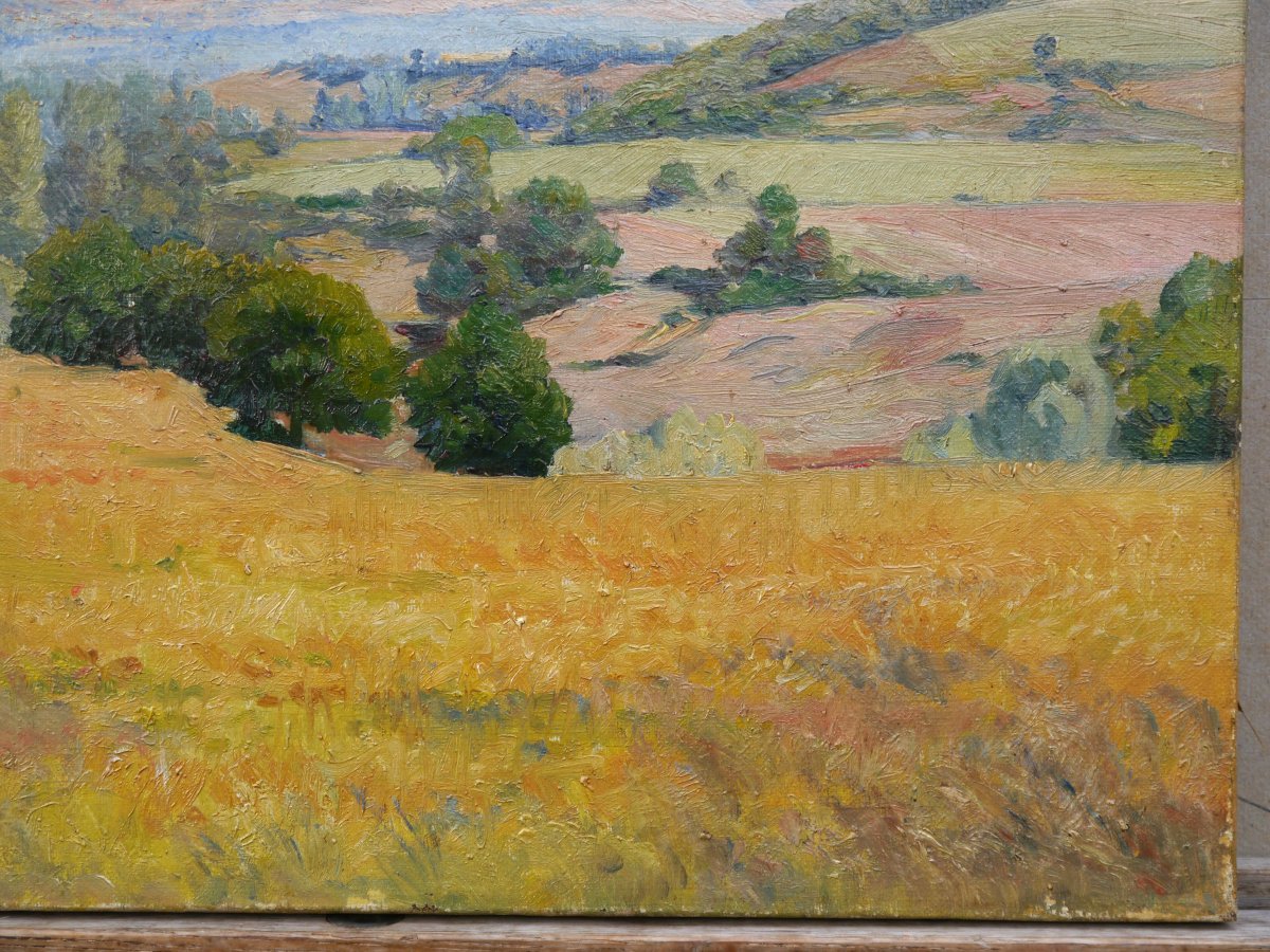 Edouard PAIL (1851-1916). Paysage de campagne.-photo-4