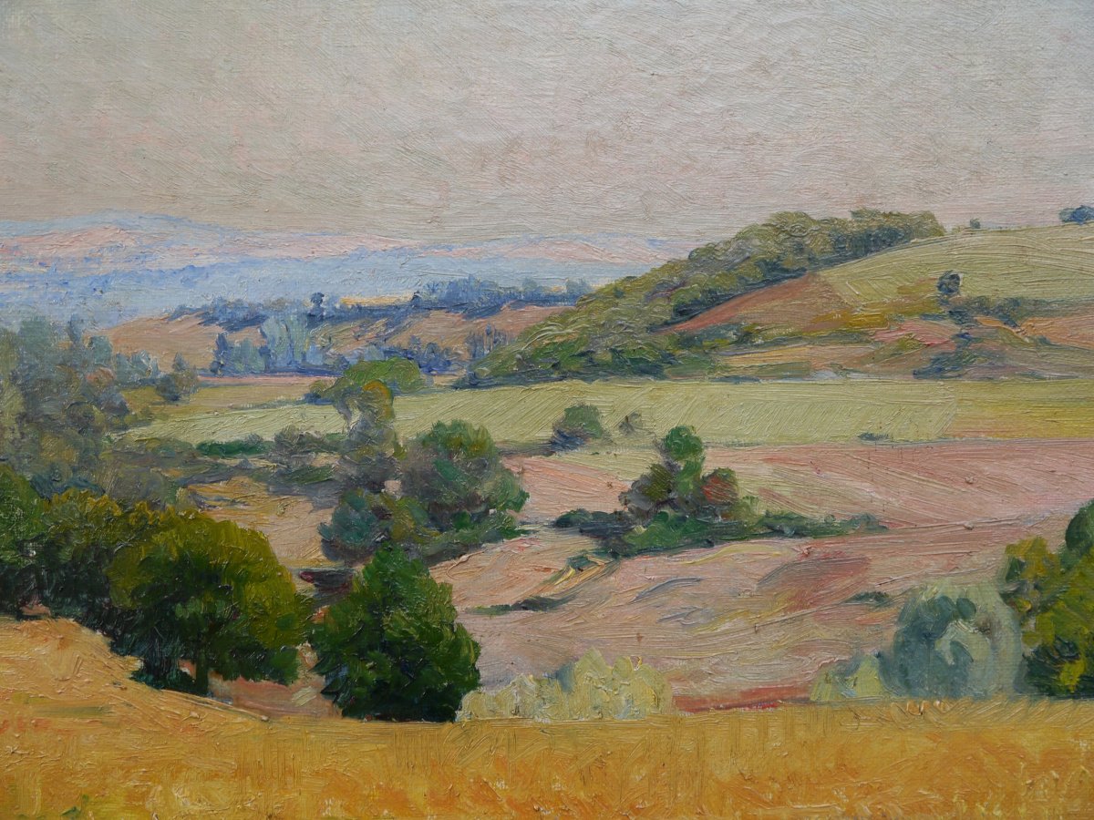 Edouard PAIL (1851-1916). Paysage de campagne.-photo-3