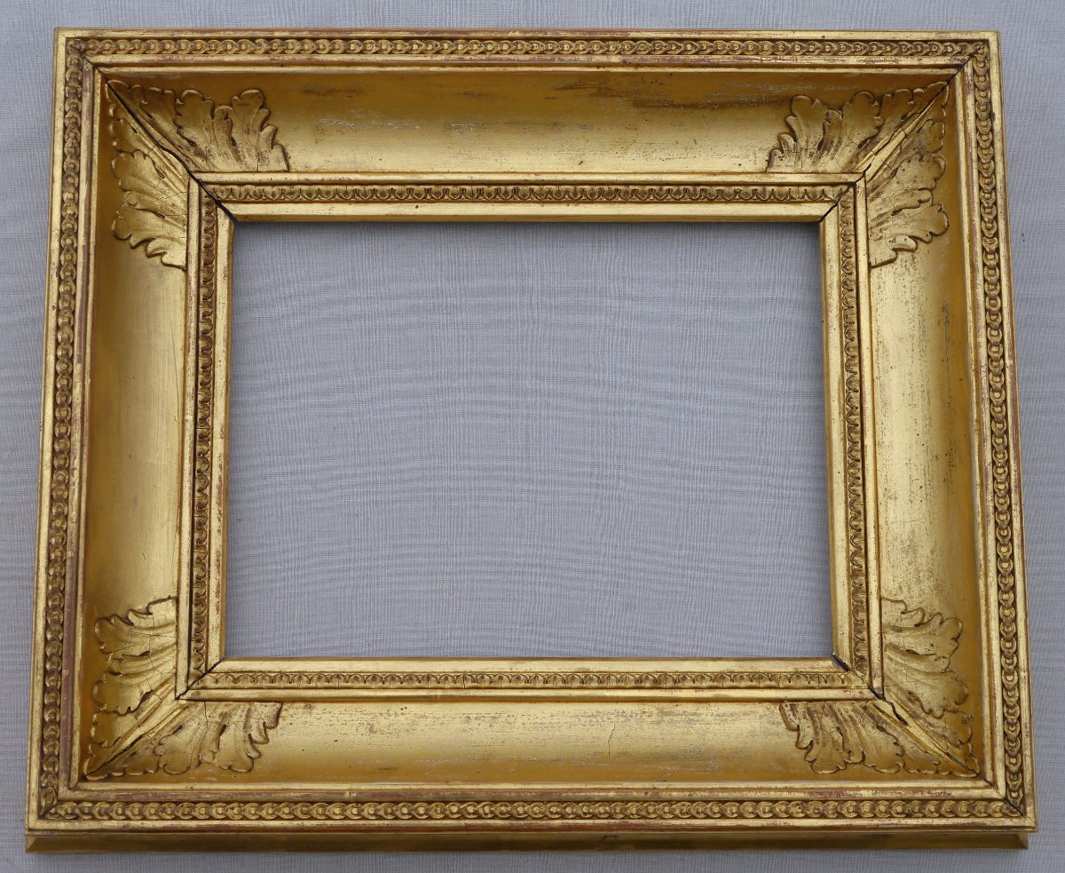 19th-century Gilded Frame, Image Size 19.9 X 14.8 Cm-photo-2