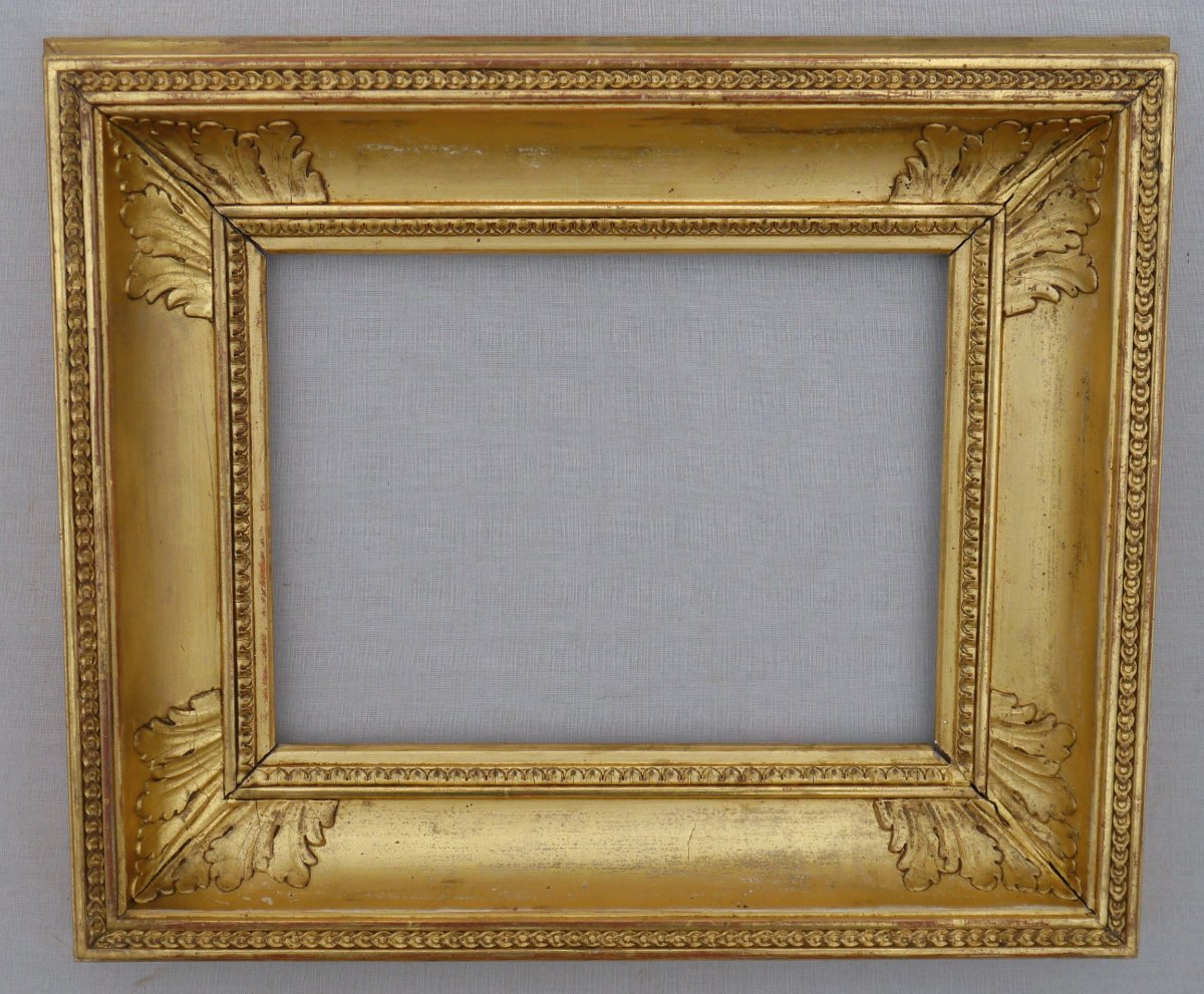 19th-century Gilded Frame, Image Size 19.9 X 14.8 Cm-photo-3