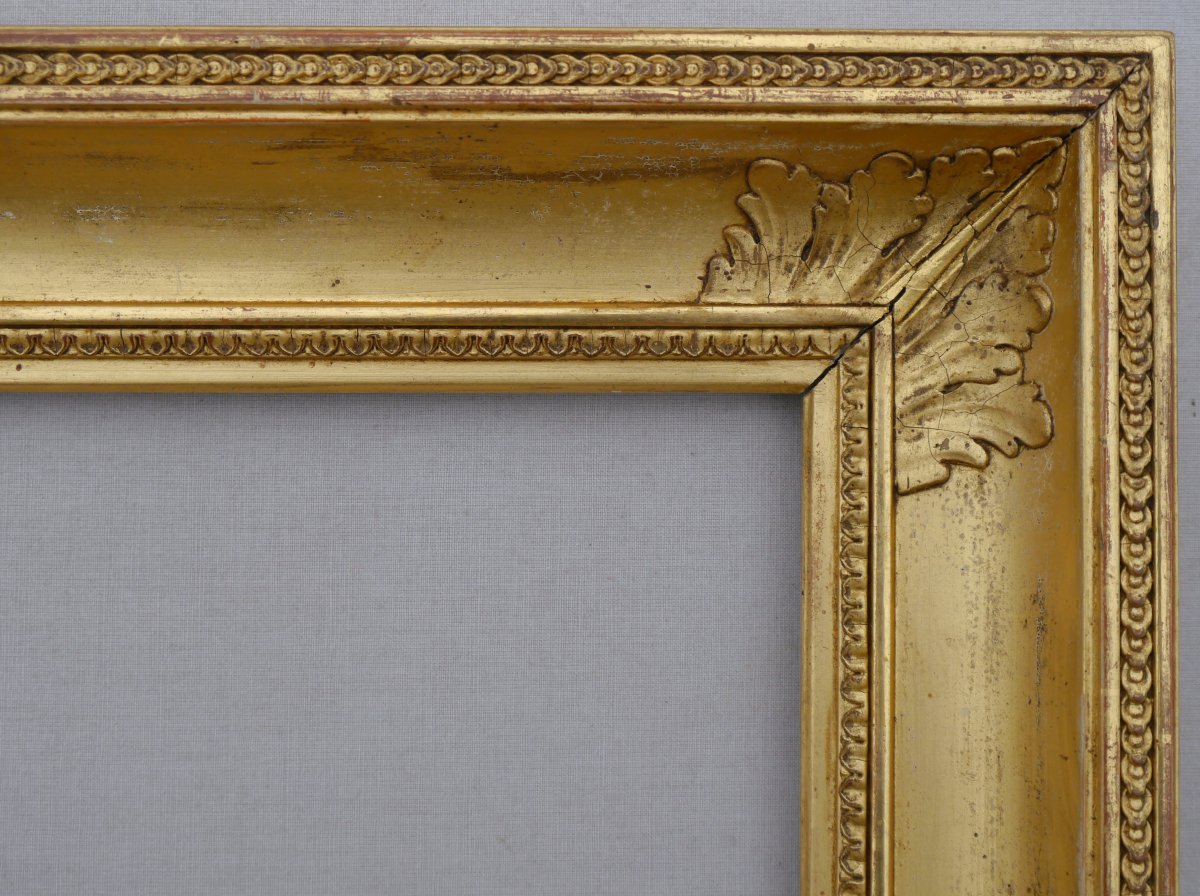 19th-century Gilded Frame, Image Size 19.9 X 14.8 Cm-photo-1