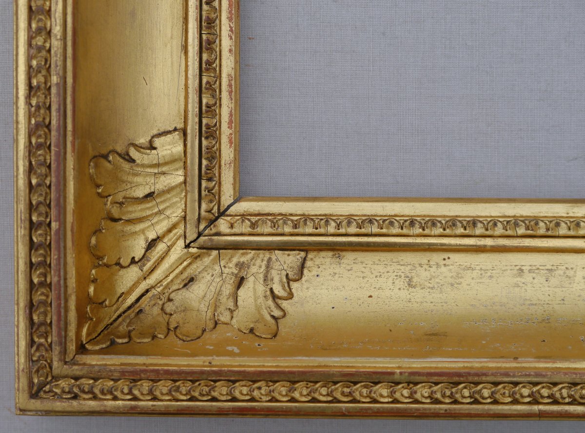 19th-century Gilded Frame, Image Size 19.9 X 14.8 Cm-photo-3