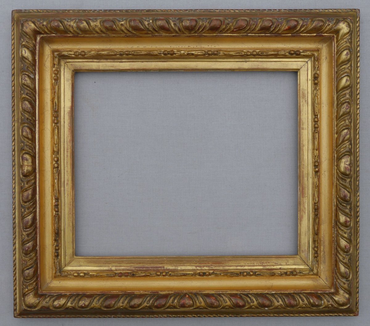 Cadre doré 19è, vue 25,5x21 cm pour format 3F-photo-5