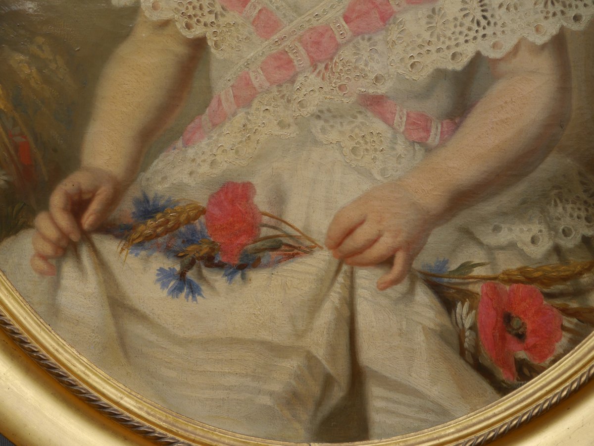 Portrait de fille 1857. Léonie PRIN (1820-?), enfant-photo-5