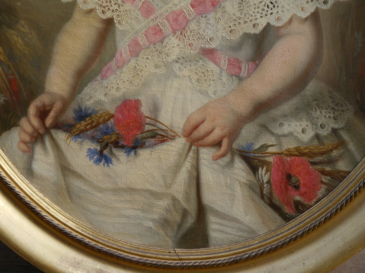 Portrait Of A Girl, 1857. Léonie Prin (1820–?), As A Child-photo-4